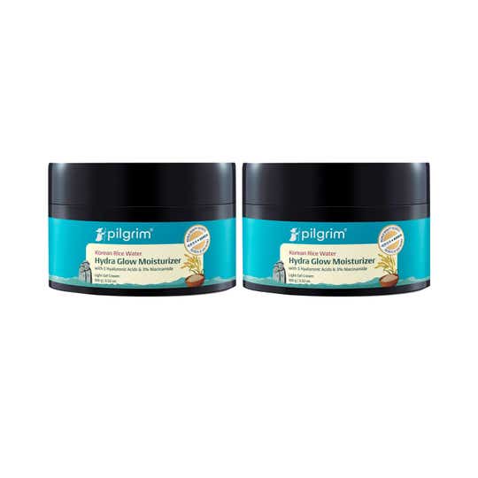 Pilgrim Korean Rice Water Hydra Glow Light Gel Moisturizer Pack of 2 Combo