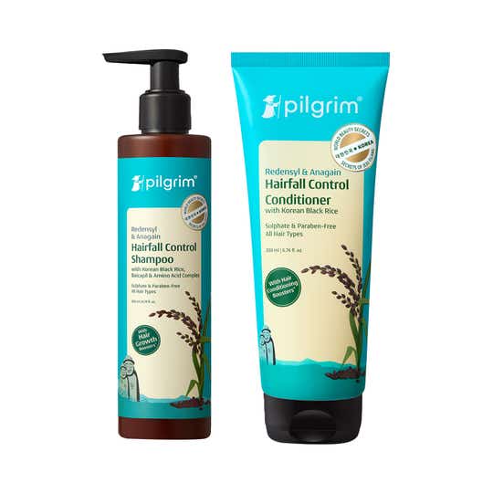 Pilgrim Redensyl & Anagain Hairfall Control Shampoo & Conditioner Combo
