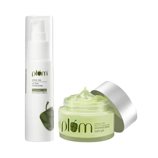 Plum Green Tea - Day & Night Oil-free Moisturizer Duo For All-day Hydration Combo