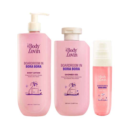 Plum BodyLovin' Boardroom in Bora Bora Collection Combo