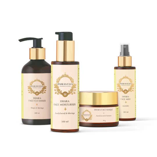 Puraveda Dhara Face Glow Ritual Combo