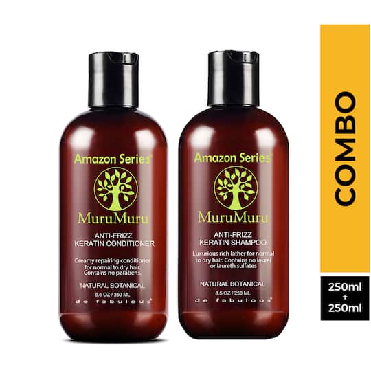 Amazon Series MuruMuru Anti-Frizz Keratin Shampoo and Conditioner Combo
