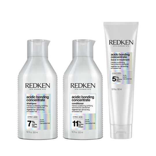 Redken's Bond Repair Combo - Acidic Bonding Concentrate Shampoo, Conditioner & Leave-In Treatment