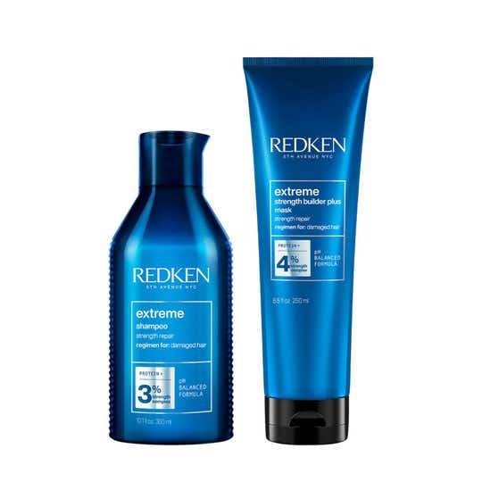 Redken's Damage Repair Combo - Extreme Shampoo & Strength Builder Mask Infused With Protein