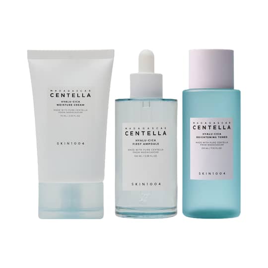 SKIN1004 Hyalu-Cica 3 Step Toner + Ampoule + Face Cream Combo