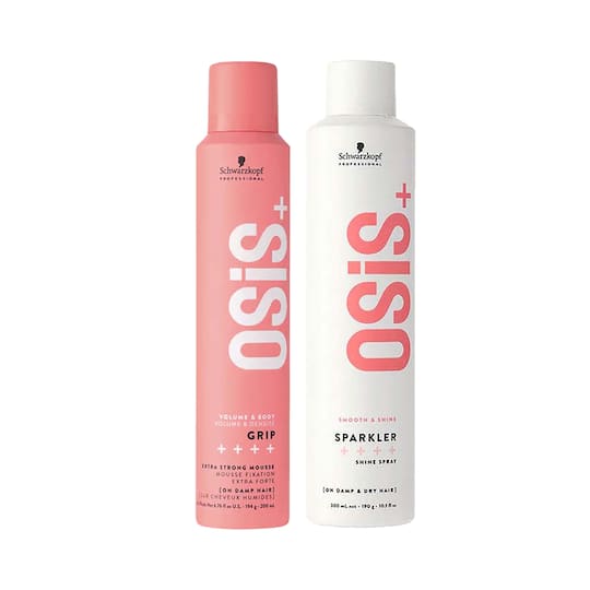Schwarzkopf Professional OSiS+ Grip Styling Mousse (200 ml) and Sparkler (300 ml) Combo