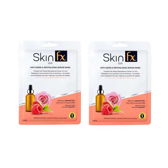 Skin Fx Anti-Aging & Revitalizing Serum Mask (Pack Of 2)