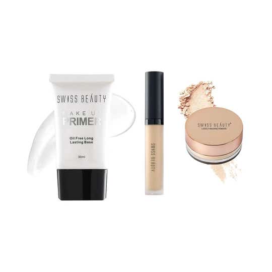 Swiss Beauty Face Base Make Up Prep Cover Combo