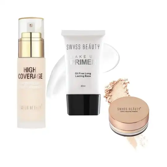 Swiss Beauty Face Make Up Prep Cover Combo