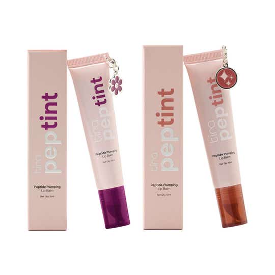 Tira Peptint Plumping Lip Balm Plum Flush Duo Combo