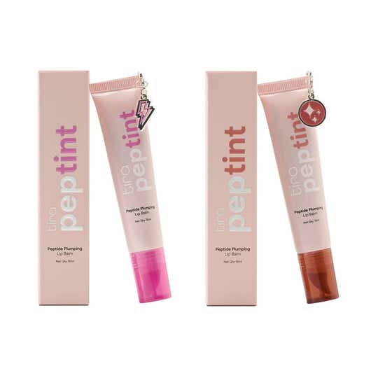 Tira Peptint Plumping Lip Balm Pink Glow Duo Combo