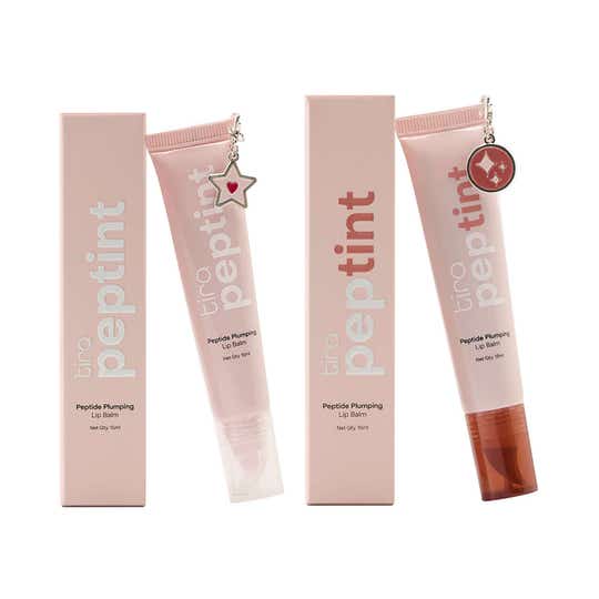 Tira Peptint Plumping Lip Balm Sheer Glow Duo Combo