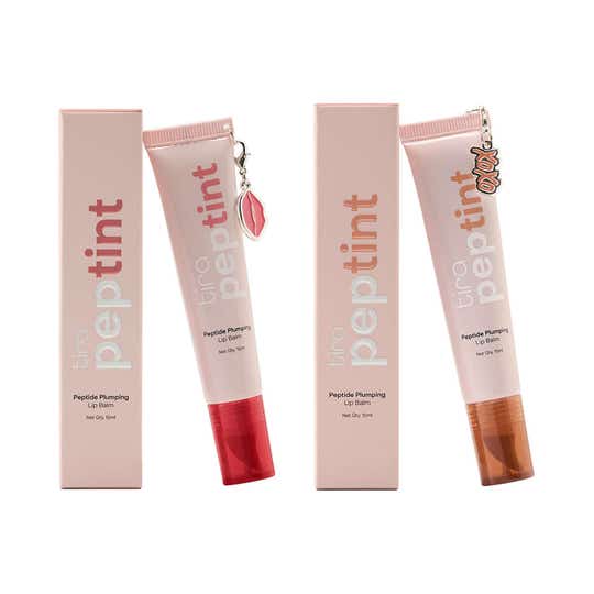 Tira Peptint Plumping Lip Balm Warm Glow Duo Combo