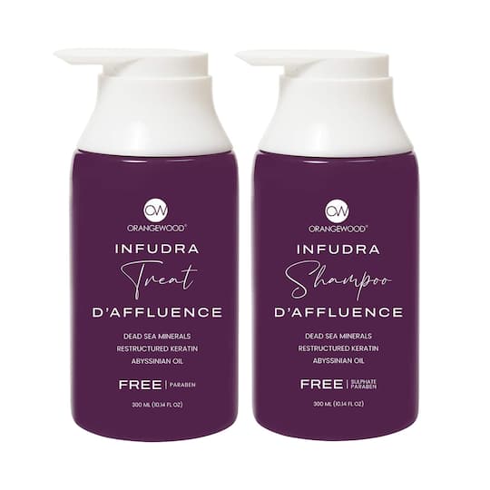 Orangewood Infudra Shampoo and Conditioner Daffluence Combo For Dry, Dull, Strong and Shiny Hair