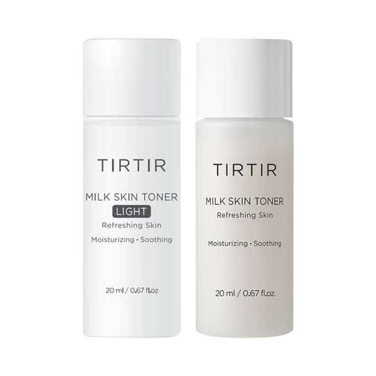 TIRTIR Milk Skin Toner & Milk Skin Toner Light (20ml x 2) Combo
