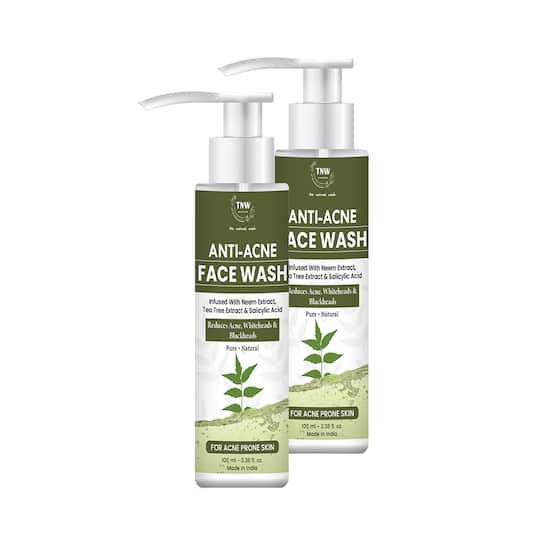 TNW - The Natural Wash Anti Acne Face Wash Pack of 2 Combo