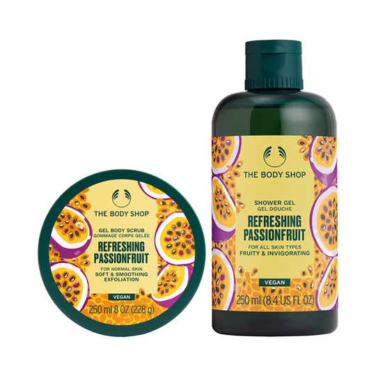 The Body Shop Passionfruit Shower Gel & Scrub Combo (250 ml + 250 ml)