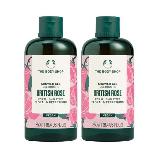 The Body Shop Bitish Rose Shower gel - Pack of 2 Combo