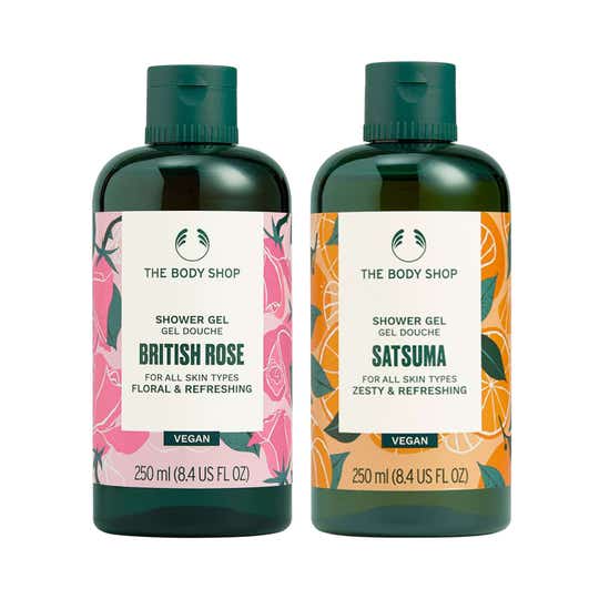 The Body Shop British rose & Moringa Shower gel Combo