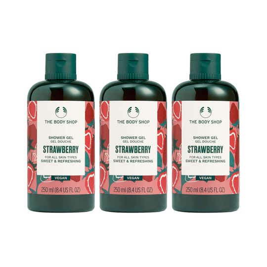 The Body Shop Strawberry Shower gel - Pack of 3 Combo