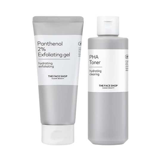 The Face Shop 2-Step Acne Care Routine, Salicylic Acid & PHA Balanced Skin & Pore Refinement Combo
