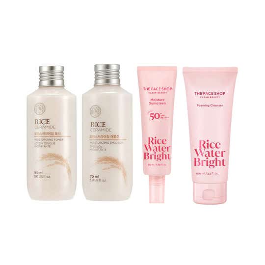 The Face Shop Rice Water Complete Summer AM Combo