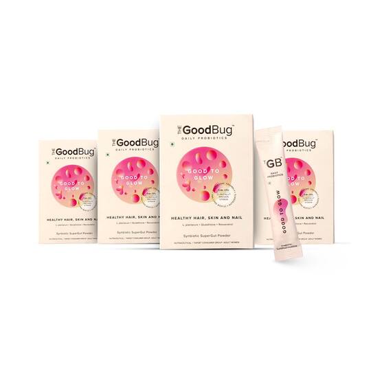 The Good Bug Good To Glow Supergut Powder (Pack Of 4 x 15 Sachet) Combo
