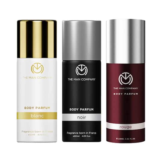 The Man Company Body Spray Combo Of Blanc, Rouge & Noir - Pack Of 3
