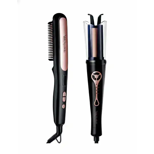 Urban yog MakeMeeBold Hair Straightener Brush & Automatic Hair Curler Combo
