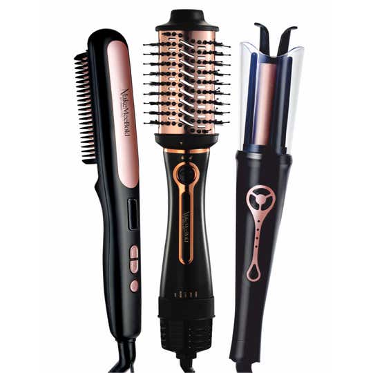 Urban yog Hair Styling Combo|Hot Air Brush,Automatic Hair Curler & Straightening Brush Combo