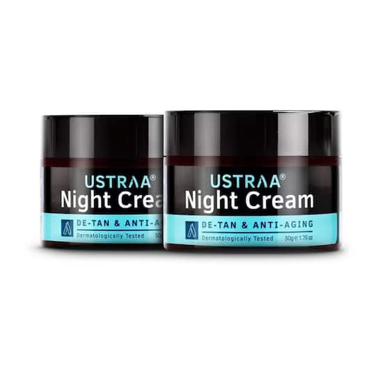 Ustraa Night Cream - Set Of 2- De-tan & Anti-aging