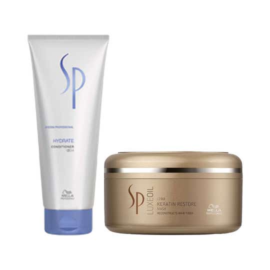 SP Hydrate Conditioner & LuxeOil Keratin Restore Mask Combo