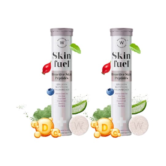 Wellbeing Nutrition Skin Fuel Japanese Collagen Peptides, L-Glutathione Pack Of 2 Combo