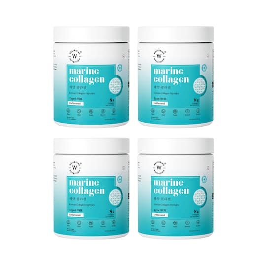 Wellbeing Nutrition Marine Collagen Peptides - Unflavored Pack of 4 (200 g) Combo
