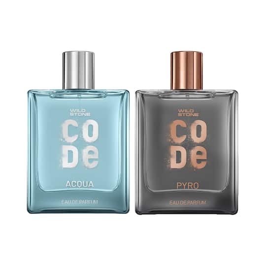 Wild Stone Code Acqua (100ml) & Pyro (100ml) Eau De Parfum For Men Combo