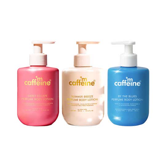 mCaffeine Sweet escape & Summer breeze & by the blues Body Lotion Combo
