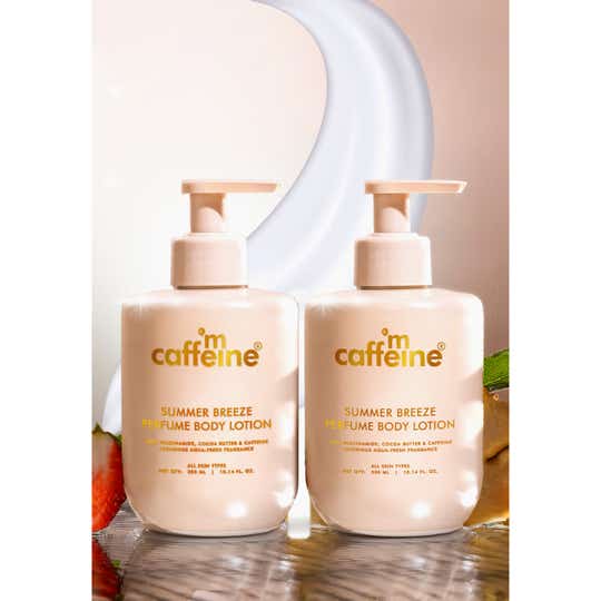 MCaffeine Summer Breeze Perfume Body Lotion - Pack of 2 Combo
