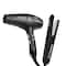 Ikonic Professional Slim Titanium Shine Hair Straightener and Dynamic Hair Dryer Combo