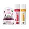 Aravi Organic Lip Care Trio - Lip Scrub, Tinted & Non-Tinted Balm Combo for Soft, Nourished Lips