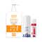 Aravi Organic SPF Body Lotion, Underarm Roll-On & Tinted Lip Balm Pack of 3 Combo