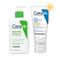 Cerave Hydrating Facewash & AM Moisturizing Lotion with SPF 30 - Morning Regime Combo