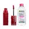 Maybelline New York Super Stay Vinyl Ink Liquid Lipstick (Lippy) and Garnier Micellar Water