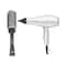 Ikonic Professional 2500+ Pro White Hair Dryer and BDB 43 Blow Dry Brush Combo