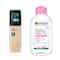 Maybelline New York Fit Me Liquid Foundation, 118 with Garnier Micellar Cleansing Water Combo