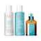 Moroccanoil Extra Volume Conditioner, Shampoo & Light Treatment Hair Oil Combo (2 x 70 ml + 25 ml)