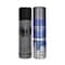 Police Wings Titanium + Light Blue Deodorant (Pack of 2)