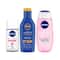 Nivea Water Lily & Oil Body Wash and Glow Roll On, Sun Lotion Summer Essential Combo