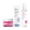 Plum Niacinamide Face wash and Bulgarian Rose Toner & Moisturiser for Brightning & Hydration Combo