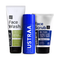 Ustraa Blue Deodorant 150ml, Face Wash Oily Skin 200g & De-tan Face Scrub 100g - 3pcs