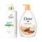 Dove Hair Fall Rescue Shampoo 1L with Dove Vitamin C Glow Recharge Body Wash Combo
